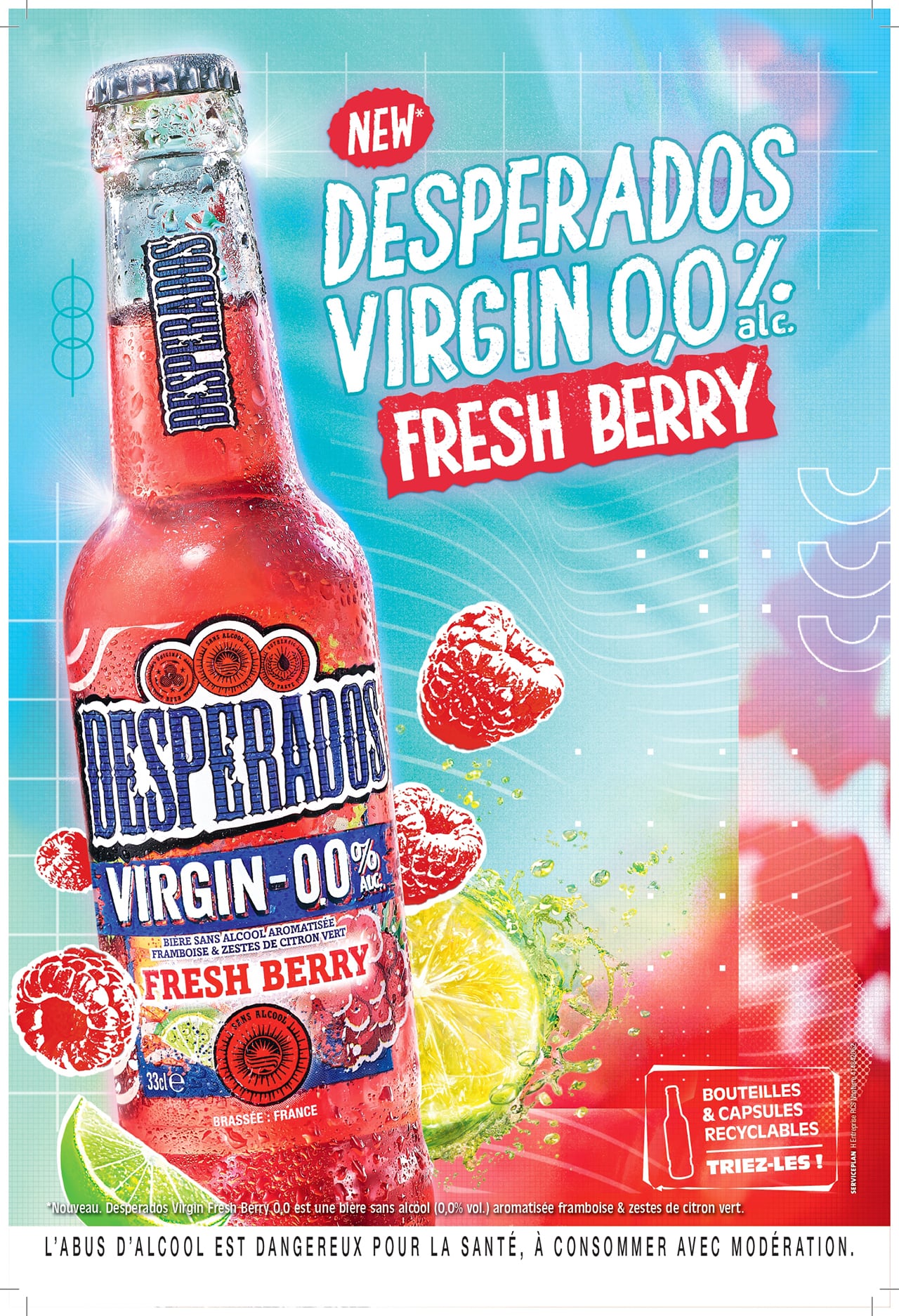 Affiche Desperado Virgin Fresh Berry